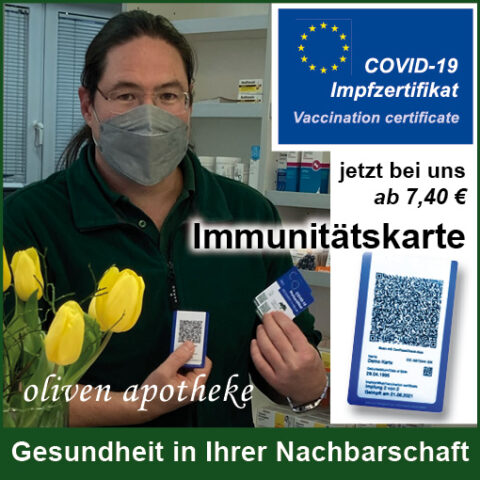 Covid-19-Impfzertifikat Immunitätskarte