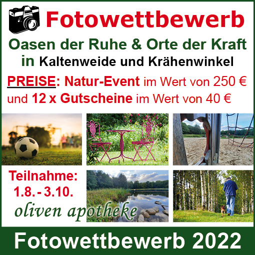 Fotowettbewerb 2022 der Oliven Apotheke in Kaltenweide Krähenwinkel